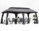 ABCCANOPY 10x20 Outdoor Gazebo Patio Gazebos, Mosquito Netting - Dark Grey - Like New