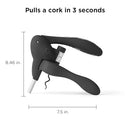 Rabbit 6-Piece Wine Opener Tool Kit Black - Like New