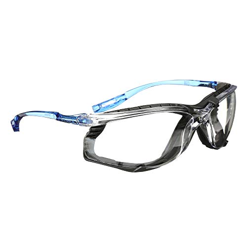 3M SAFETY GLASSES VIRTUA CCS ANSI Z87 ANTI-FOG CLEAR LENS BLUE FRAME - CLEAR - Brand New