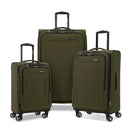 Samsonite Saire LTE Softside Expandable Luggage with Spinners 3PC Olive Green - Brand New