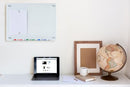 Audio-Visual Direct Magnetic Glass Whiteboard, 36" x 24", White - Brand New