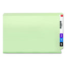 SMEAD END TAB PRESSBOARD FASTENER FILE FOLDER SAFESHIELD EXPANSION - GRAY/GREEN - Brand New