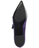KL343222 KARL LAGERFELD Paris Women's Veyda Mary Jane Flats Size 6 DEEP PLUM - Like New