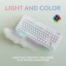 LOGITECH G713 WIRED KEYBOARD LIGHTSYNC TACTILE SWITCHES GX BROWN WHITE MIST - Like New