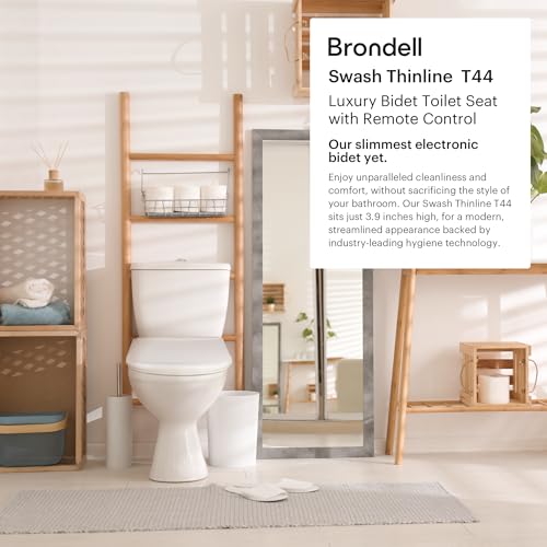 Brondell LS1800-RW Swash Electric Bidet Toilet Seat Round - White - Like New