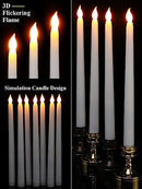 Treela 24 Pcs Flameless Taper Candles Bulk LED Taper Candles Sticks Battery - Like New