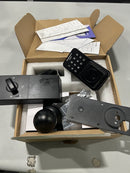 CUBONA KEYPAD DEADBOLT WITH DOOR HANDLE - BLACK - Like New