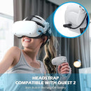 YOGES Battery Head Strap for Quest 2 YOGES 5000mAh Rechargeable Q2-CD - White - Like New