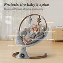 Monamii Electric Baby Swing, Music Speaker, Remote Control B0DK756PZ3 - Grey - Brand New