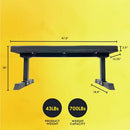 HULKFIT HEAVY-DUTY ADJUSTABLE UTILITY FLAT INCLINE DECLINE WEIGHT BENCH - BLACK - Like New