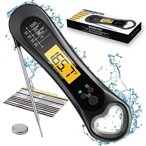 Biison Instant Read Meat Thermometer, Gauge, Water Resistance, For Grilling - Like New