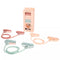 BLOGILATES 3PK RESISTANCE BANDS FOAM & TPR, MEDIUM & LIGHT - PINK/GREEN/ORANGE - Like New
