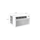 LG 18,000 BTU Smart Window Air Conditioner 230/208V Cools Room LW1821ERSM White - Like New