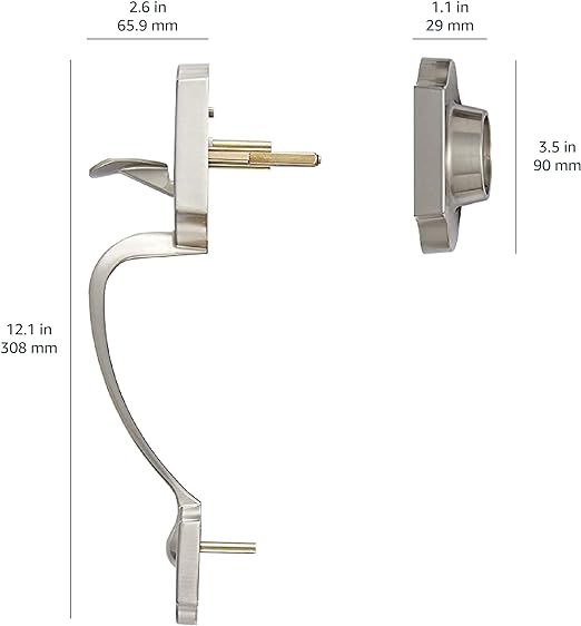 Amazon Basics Handleset Shelby Lever Single Cylinder ZIQ50S10 - Satin Nickel Like New