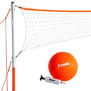 FRANKLIN SPORTS STARTER VOLLEYBALL SET 337-02-0052 - ORANGE - Like New