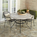 B084JGQBG6 Custom-Fit Elastic 48" Round Table Cover Home Catering - Tiles - Brand New