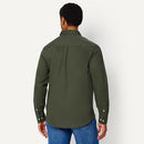 AEMN31660M26 Amazon Essentials Men's Regular-Fit Long Sleeve Shirt, Olive, S - Brand New