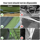 DEERFAMY Easy Pop Up Tent3 Person CampingTent InstantPop UpVestibuleArmy Green - Like New