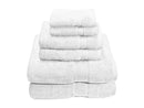 NOBLE HOUSE ULTRA SOFT COTTON EXTRA HEAVY & ABSORBENT HOTEL SPA FEEL 6PC - WHITE - Brand New