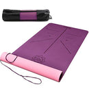 DAWAY Wide Thick TPE Yoga Mat Y8 Eco Friendly Pilates Mats, 6mm B075JF58T9 - Like New