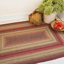 Homespice Oval Jute Braided Rugs, 27" x 45", Cider Barn, X003FHURXL - NEW - Brand New