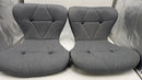 Halter Barstool, Adjustable Height Stool Chair Barstool Set of 2, Gray/Black - Brand New