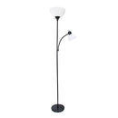 SIMPLE DESIGNS LF2000-BLACK/WHITE MOTHER-DAUGHTER FLOOR LAMP - BLACK/WHITE - Like New