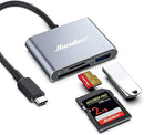 Hicober USB Type-C 3-In-1 SD And Micro SD Card Reader UCN3298 - Space Grey - Like New