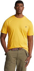 BLACK HORSE CLUB POLO RALPH LAUREN MEN'S SLIM FIT ICONIC MESH POLO - M - YELLOW - Like New