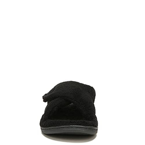 VIONIC WOMEN'S RELAX HOUSE SLIPPER - SIZE 9 - BLACK Like New