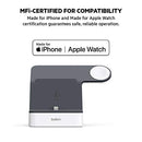 BELKIN MAGNETIC 2-IN-1 LIGHTNING CHARGING DOCK FOR APPLE IPHONE AND WATCH BLACK - Like New