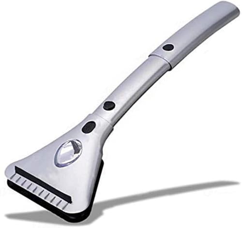 ZONETECH HEATED CAR WINDOW ICE/SNOW SCRAPER EXTENDABLE - SN0009 - SILVER - Like New