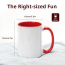 Home VSS Ceramic 15oz Sublimation Coffee Mug, Red, Case of 12 - Brand New