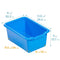 ECR4KIDS SCOOP FRONT STORAGE BIN MULTIPURPOSE 30-PIECE ELR-0482-30-BL - BLUE - Like New