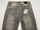 BLU ROCK MEN'S FLEX STRETCH SLIM FIT STRAIGHT JEANS - SIZE: MEN 30X31 - GRAY - Brand New
