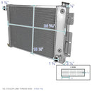 Spec-D Tuning 3 Core/Row Aluminum Performance Cooling Radiator - Brand New