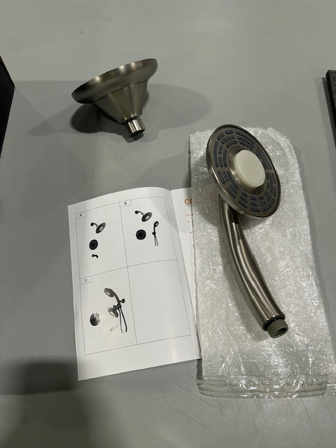 EVERSTEIN SFS-1022-NK5 EVERSTEIN LED SHOWER HEAD FAUCET SET - BRUSHED NICKEL - Like New