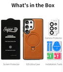 BULLROYE GALAXY S25 ULTRA CASE STAND MAGNETIC MAGSAFE RING NO PROTECTOR - BROWN - Like New