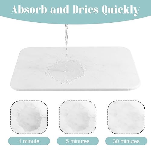 Uiifan Stone Dish Drying Mats Diatomaceous Earth Mat Absorbent Kitchen Counter Like New