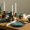 STONE LAIN INFINITY 12-PIECE DINNERWARE SET STONEWARE, PLATES AND BOWLS - GREEN - Like New