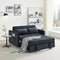 GENERIC 55.5" TWINS PULL OUT SOFA BED BLACK VELVET W1097104078 - Scratch & Dent