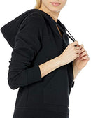 AMAZON ESSENTIALS WOMEN'S CLASSIC-FIT LONG-SLEEVE V-NECK HOODED SWEATSHIRT WRAP - Brand New