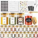 SLifeJars Bamboo Lids Glass Jars 32 oz 8 pcs Storage Containers B0B65M9DKK - Brand New