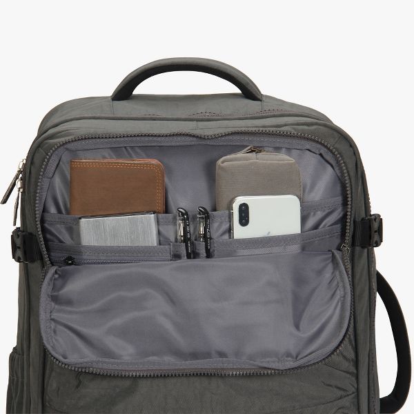 HYNES EAGLE 44L CARRY ON TRAVEL BACKPACK LUGGAGE+ FANNY PACK - GRAY - Brand New