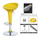 Joveco Stylish Colorful Swivel Adjustable Bar Stools Yellow - Set of 2 - Brand New