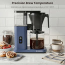 KISMILE 8-CUP DRIP COFFEE MAKER, 6-MIN QUICK BREW, CM125A - GLACIER BLUE - Like New