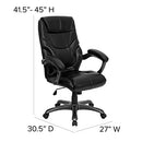 GO-724H-BK Flash Furniture Greer High Back LeatherSoft Executive Ergonomic Chair - Like New