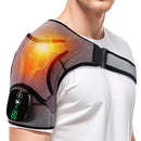 WOLOYHEATIE SHOULDER HEATING PAD MASSAGE CORDLESS HEATED WRAP - GRAY BLACK - Like New