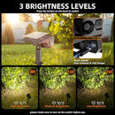 LEREKAM Solar Lights Outdoor Waterproof Landscape Lights 40 LEDs 6 Pack- Black - Like New