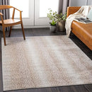 Livabliss Area Rugs - 5x7 Pablo Modern Antelope Print Tan Gray Rug - Like New